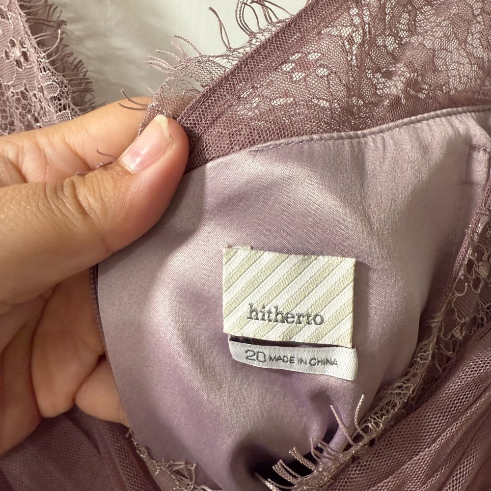 Elegant Mauve Evening Gown - from Anthropologie - Picture 4 of 8